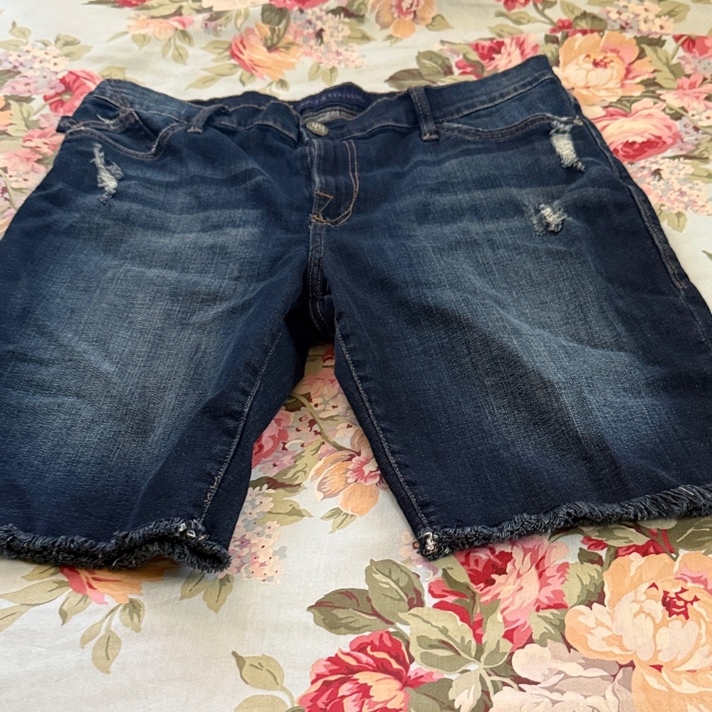 Rock & Republic Dark Blue Jean Shorts